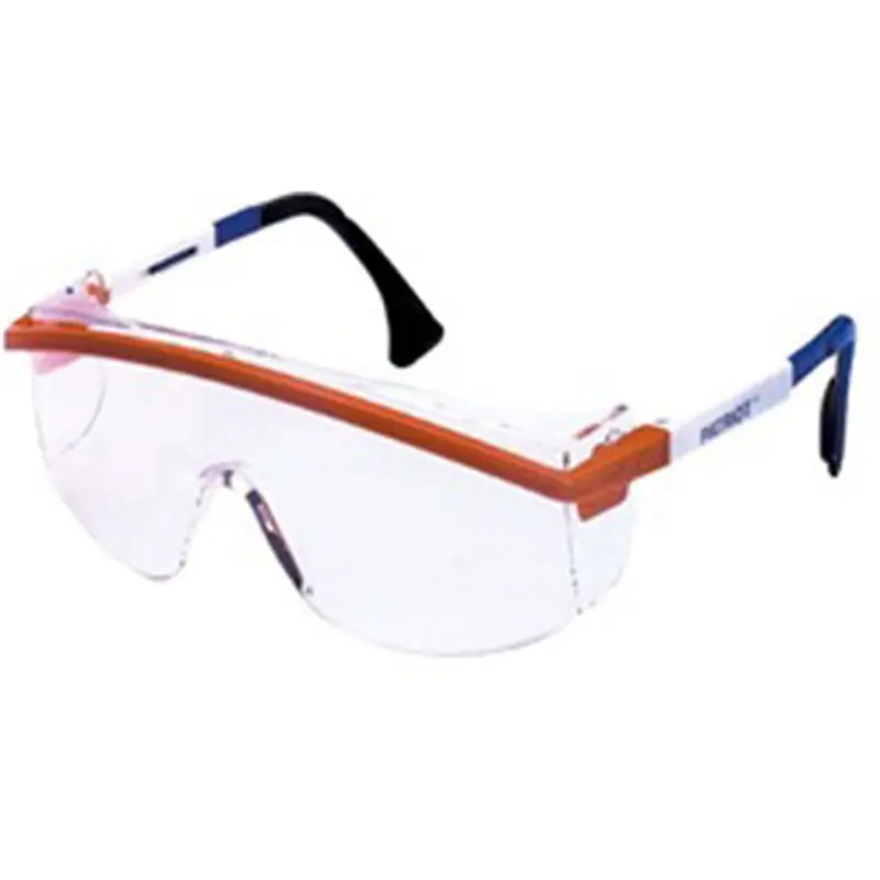 Safety Glasses, Astrospec 3000, Blue Frame, Clear Ultra-Dura Hc Lens, Adjustable, Made In U.S.A. Uvxs129 Uvex 1