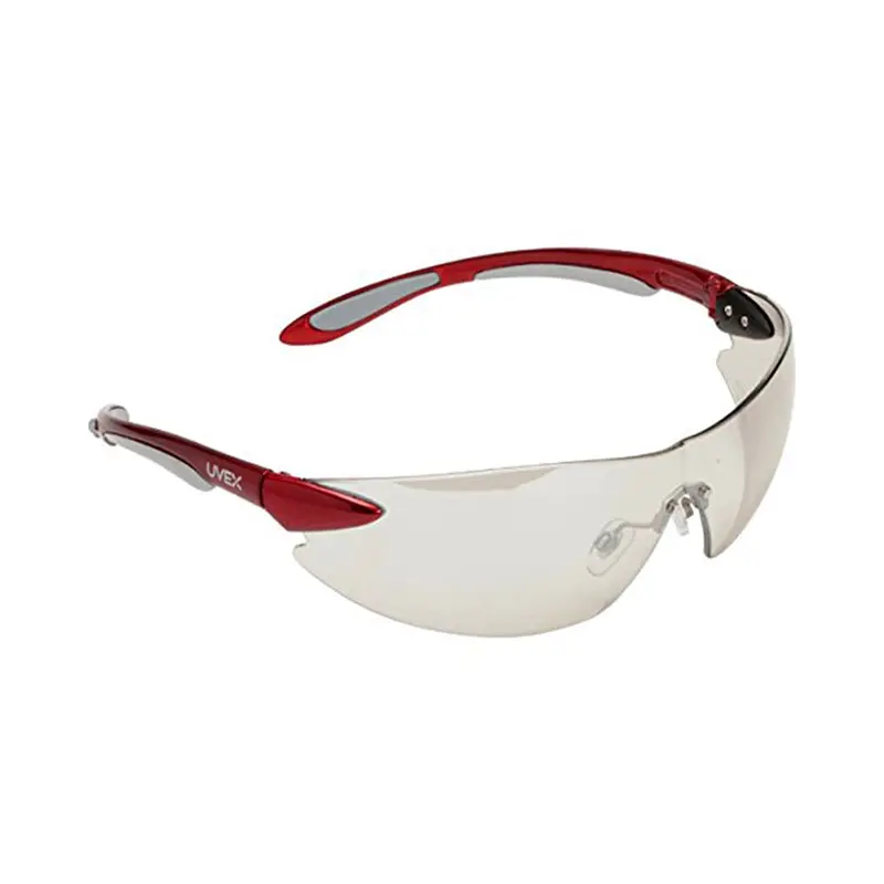 Safety Glasses, Ignite, Metallic Red And Silver Frame, Reflect 50 Hardcoat Lens, Cushioned Temple Uvxs4412 Uvex 1