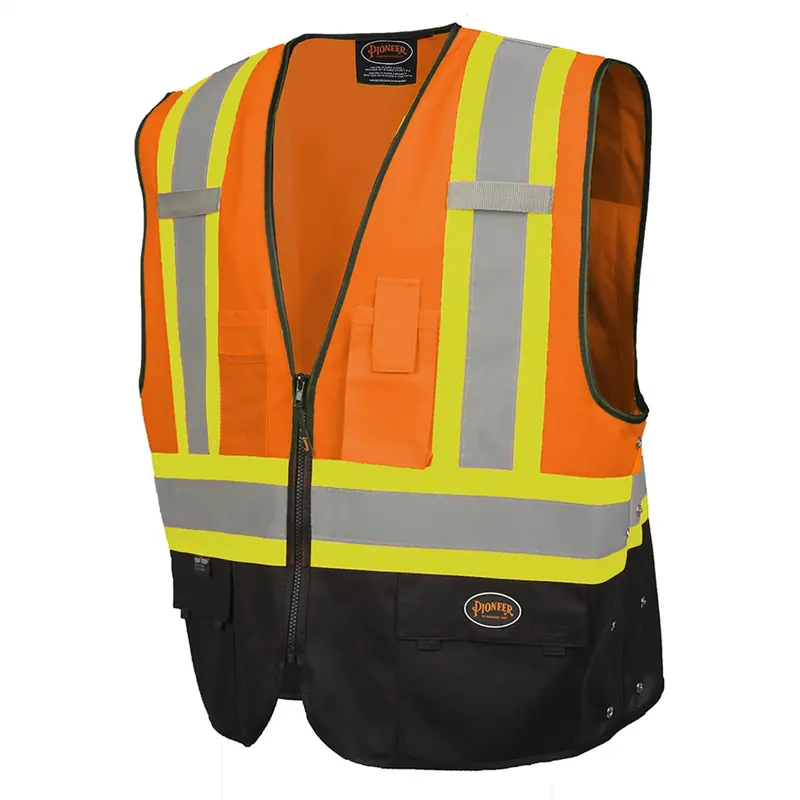Safety Vest - Hi-Vis Orange/Black - Size 2Xl/3Xl Srwv1020251u-23Xl Surewerx Usa 1