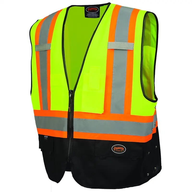 Safety Vest - Hi-Vis Yellow/Green/Black - Size 4Xl/5Xl Srwv1020161u-45Xl Surewerx Usa 1