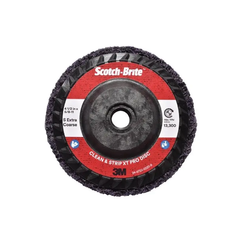 Scotch-Brite Clean And Strip Xt Pro Disc, T27 Quick Change, 4-1/2 In X 5/8 In-11, S Xcs, 10 Per Case Mmm05574 3M 1