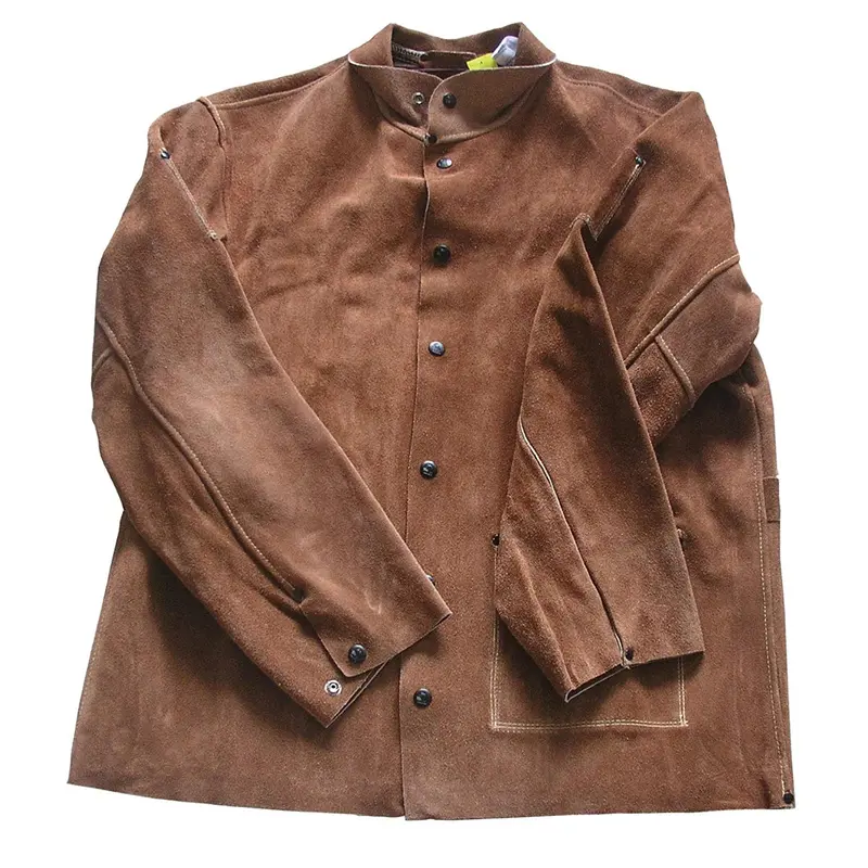 Shark 14521 Leather Welding Jacket, X-Large, Brown Srk14521 Shark Industries 1