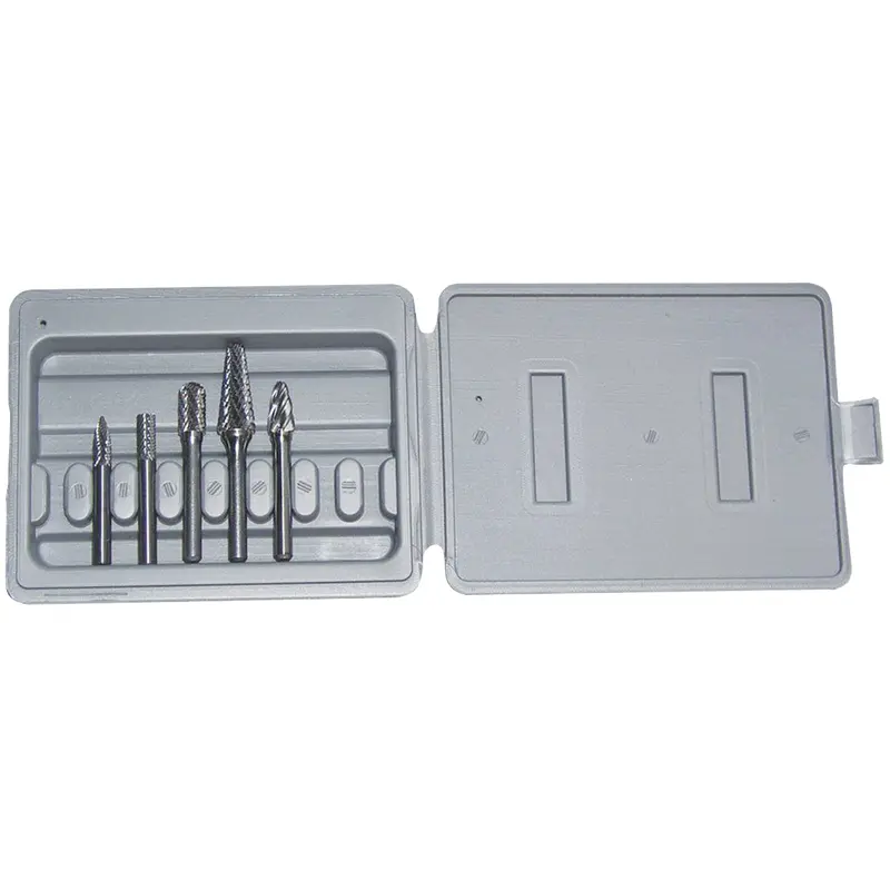 Shark 5-Piece 1/4 In. Shank Carbide Burr Set (Bt10, Bt14, Bt20, Bt27 And Bt40) Srkbt5 Shark Industries 1