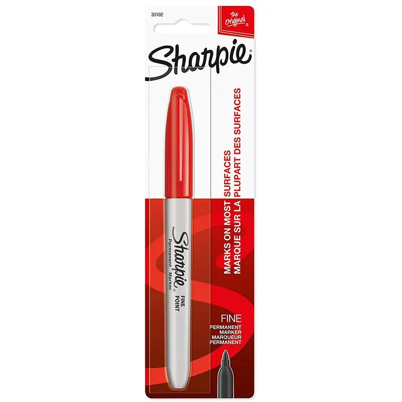 Sharpie Fine Point Permanent Marker, Red Shp30102pp Sharpie 1