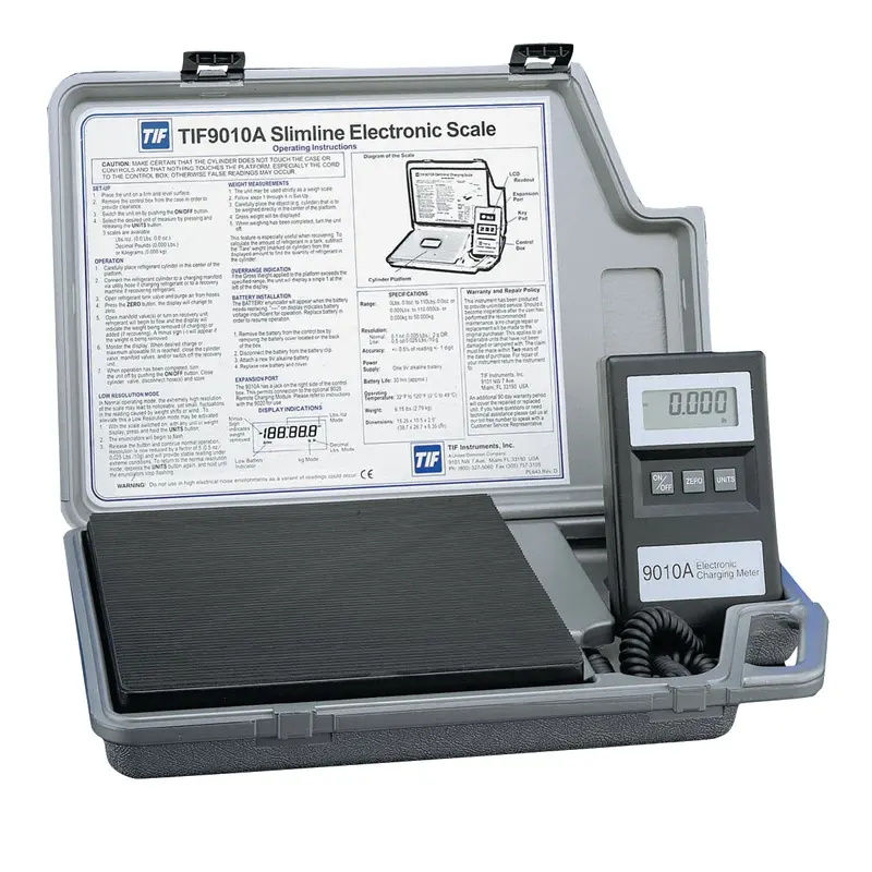 Slimline Electronic Refrigerant Charging Scale Tif9010a Tif Instruments 1
