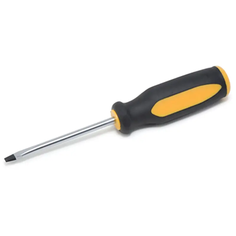 Slotted Screwdriver, 1/4" X 4" Blade, Magnetic Tip, Chrome Vanadium Shaft, Ergonomic Handle Tit11232 Titan 1