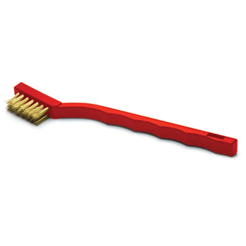 Small Brass Wire Brush, Brass Bristles Ideal For Cleaning Aluminum Welds Tit41226 Titan 1
