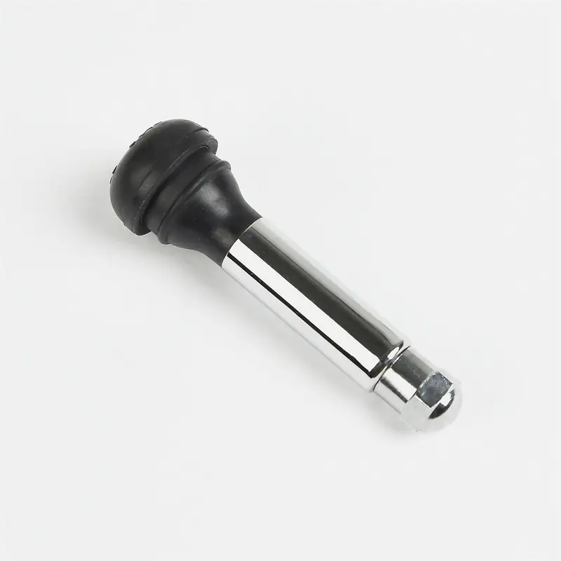 Snap In Tire Valve Height 2.00" -.453" Valve Hole With Chrome Sleeve And Chrome Cap Tmrtr418cs-400 The Main Resource 1