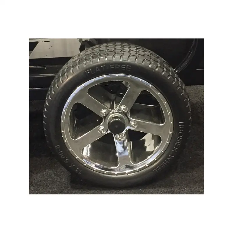 Solid Rubber Tires With Chrome Wheels (Set Of 4) Alkg02-00065 Alkota Cleaning Systems Inc. 1