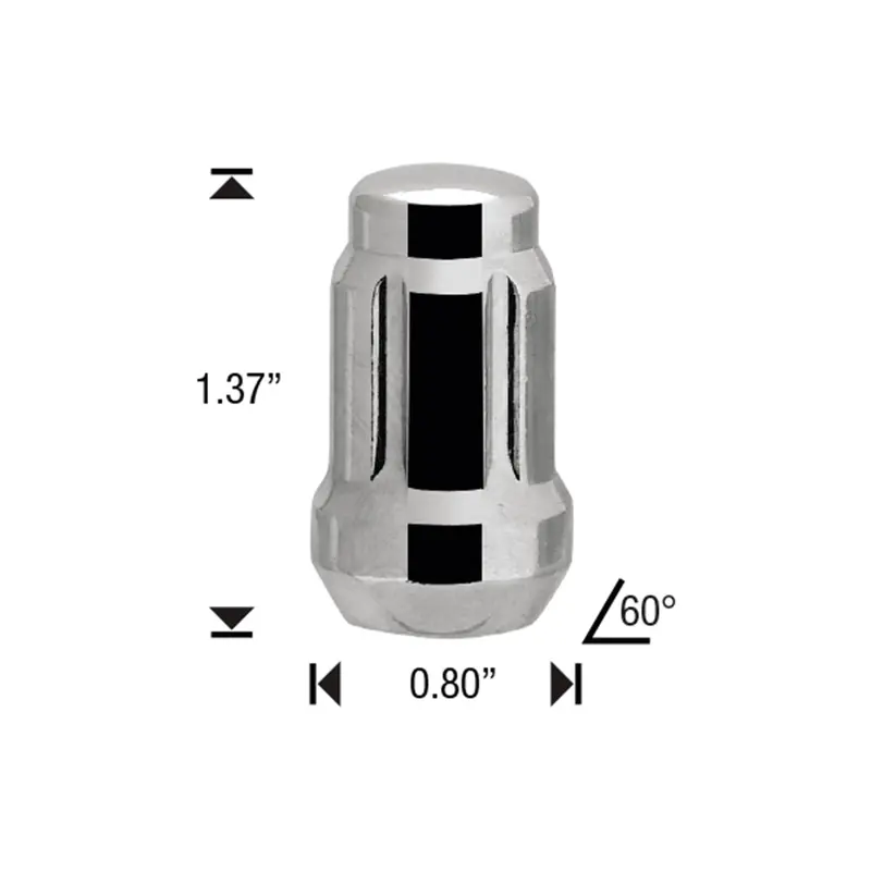 Spline Acorn With 12Mm X 1.50 Thread Size Tmrti89360 The Main Resource 1
