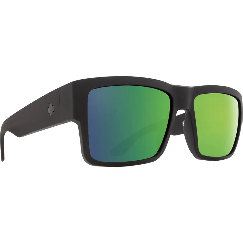 Spy Optic Cyrus Sunglasses, Matte Black Frame W/ Happy Bronze Polar W/ Green Spectra Lens Spo673180374861 Spy Optic Inc 1
