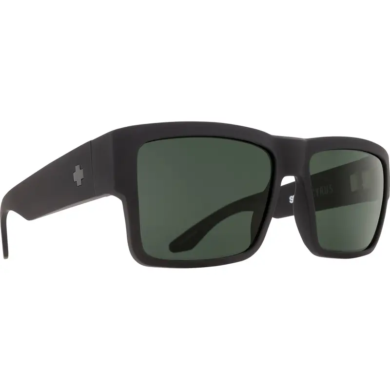 Spy Optic Cyrus Sunglasses, Soft Matte Black Frame W/ Hd Plus Gray Green Polar Lens Spo673180973864 Spy Optic Inc 1