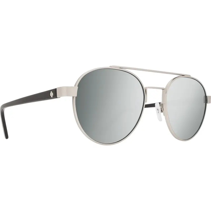 Spy Optic Deco Sunglasses, Matte Silver/Black Frame W/ Happy Gray Green W/ Silver Mirror Lens Spo673308585352 Spy Optic Inc 1