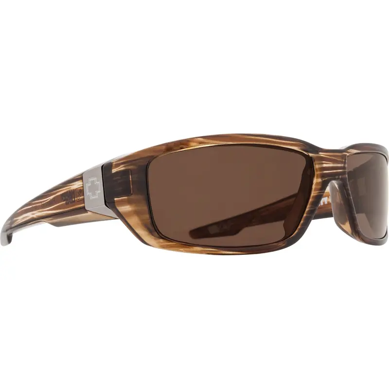 Spy Optic Dirty Mo Sunglasses, Brown Stripe Tort Frame W/ Happy Bronze Polar Lens Spo670937218885 Spy Optic Inc 1