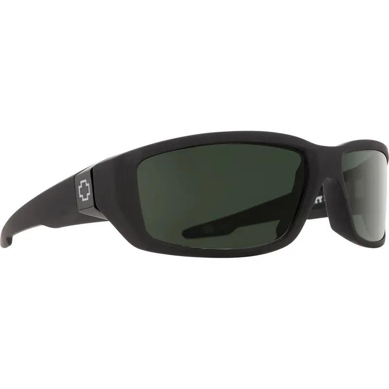 Spy Optic Dirty Mo Sunglasses, Soft Matte Black Frame W/ Happy Gray Green Polar Lens Spo670937219864 Spy Optic Inc 1