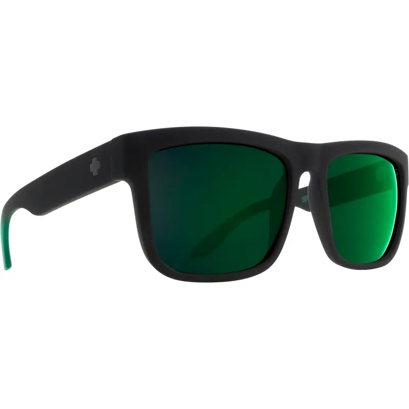 Spy Optic Discord Sunglasses, Soft Matte Black/Green Fade Frame W/ Happy Gray Green W/ Green Flash Lens Spo673119843695 Spy Optic Inc 1