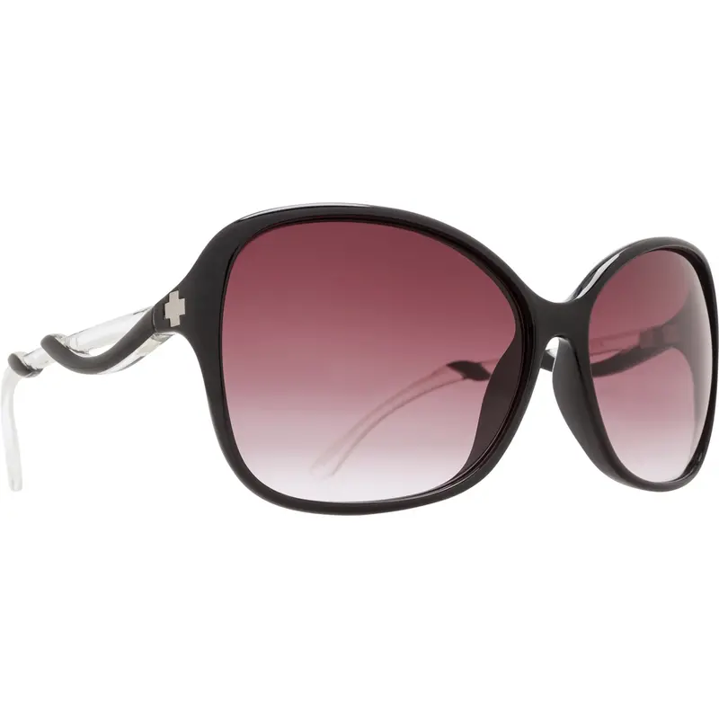 Spy Optic Fiona Sunglasses, Black W/ Clear Frame W/ Happy Merlot Fade Lens Spo670299220357 Spy Optic Inc 1