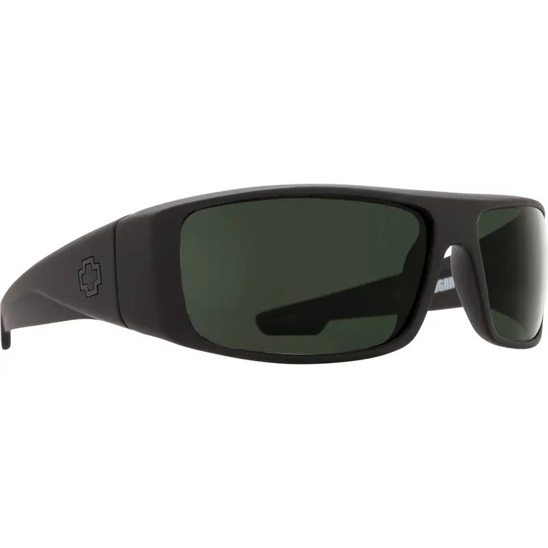 Spy Optic Logan Sunglasses, Black Frame And Happy Gray Green Polar Lens Spo670939973864 Spy Optic Inc 1