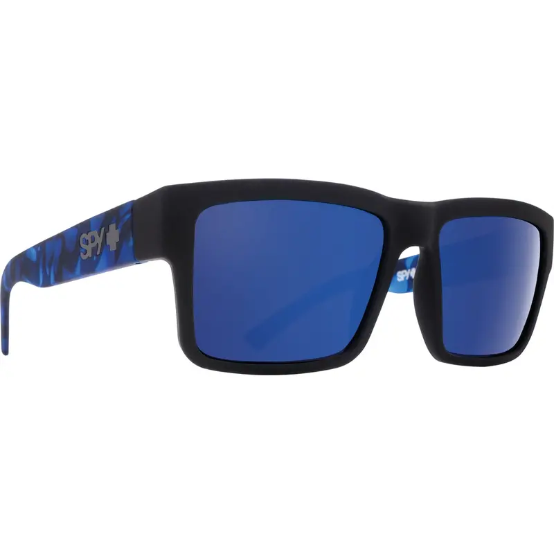 Spy Optic Montana Asian Fit Sunlasses, Soft Matte Black/Navy Tort Frame And Happy Gray Green W/ Dark Blue Spectra Lens Spo183528973503 Spy Optic Inc 1