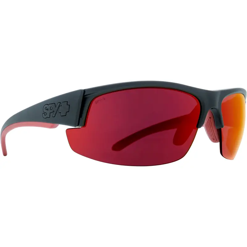 Spy Optic Sprinter Sunglasses, Matte Black Ansi Rx Frame W/ Happy Gray Green W/ Red Flash Lens Spo673502243673 Spy Optic Inc 1