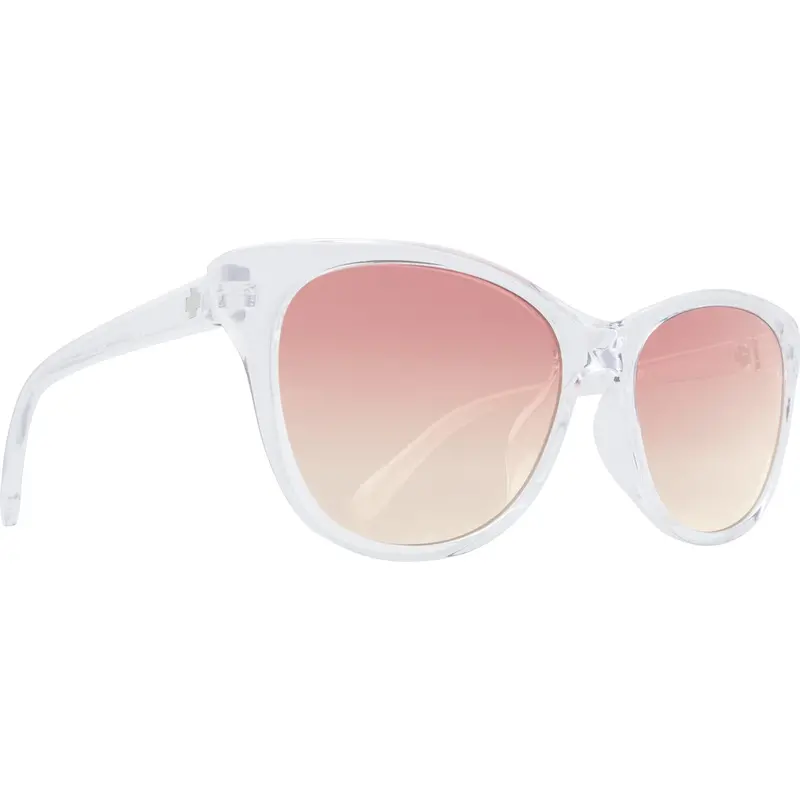 Spy Optic Spritzer Sunglasses, Clear Frame W/ Pink Sunset Fade Lens Spo673515183895 Spy Optic Inc 1