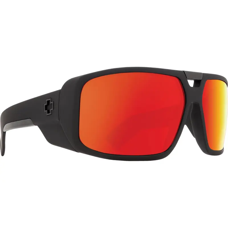 Spy Optic Touring Glasses, Soft Matte Black Frame W/ Happy Gray Green W/ Red Spectra Lens Spo670795973365 Spy Optic Inc 1