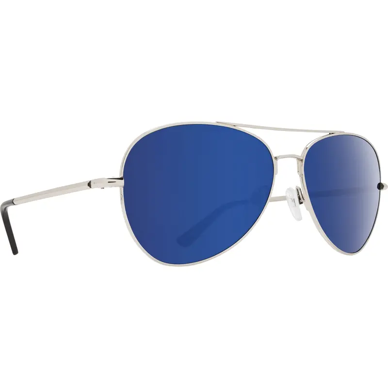 Spy Optic Whistler Glasses, Silver Frame W/ Happy Gray Green W/ Dark Blue Spectra Lens Spo673424566503 Spy Optic Inc 1