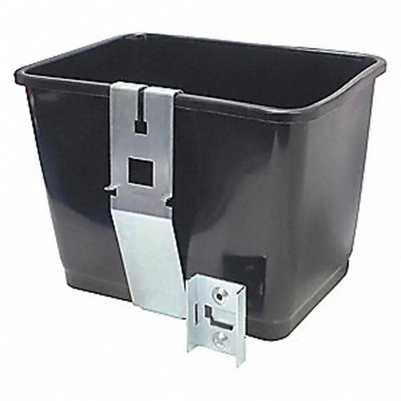 Squeegee Bucket With Bracket, 2 Gal., Black Plastic Hpk885 United Marketing Inc. 1