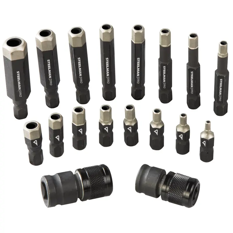 Steelman Pro 18-Piece Metric Tamper Proof Diamond Force Hex Bit Set Jsp78783 J S Products (Steelman) 1
