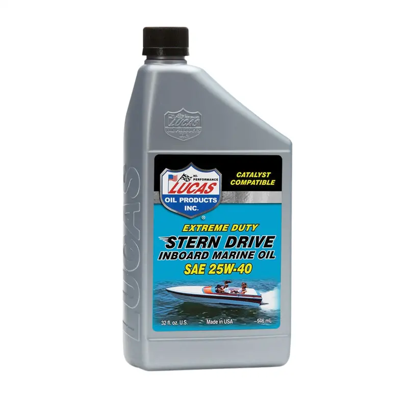 Stern Drive Inboard Engine Oil Sae 25W-40 (Case Of 3) Luc10814 Lucas Oil 1