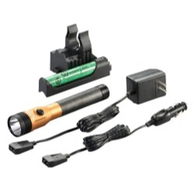 Stinger Ds Led Hl Rechargeable Flashlight, 120/Dc Piggyback Holder, Orange, 800 Lumens Stl75490 Streamlight 1