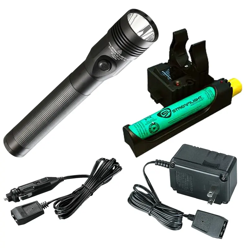 Stinger Ds Led Hl Rechargeable Flashlight With Ac/Dc And Piggyback Charger, 800 Lumens Stl75458 Streamlight 1
