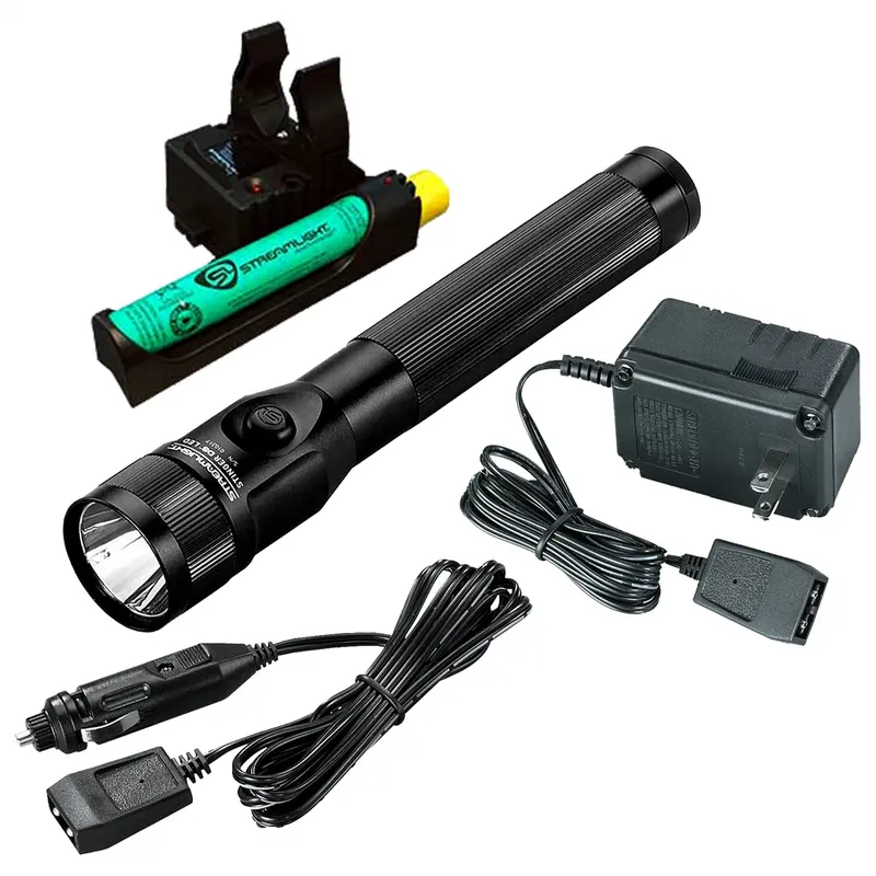 Stinger Ds Led Rechargeable Flashlight With Piggyback Charger And Ac/Dc Charge Cords Stl75832 Streamlight 1