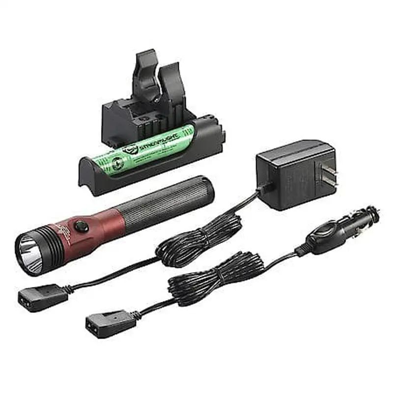 Stinger Led Hl Rechargeable Flashlight, Ac/Dc, Piggyback Charger, Red, 800 Lumens Stl75484 Streamlight 1