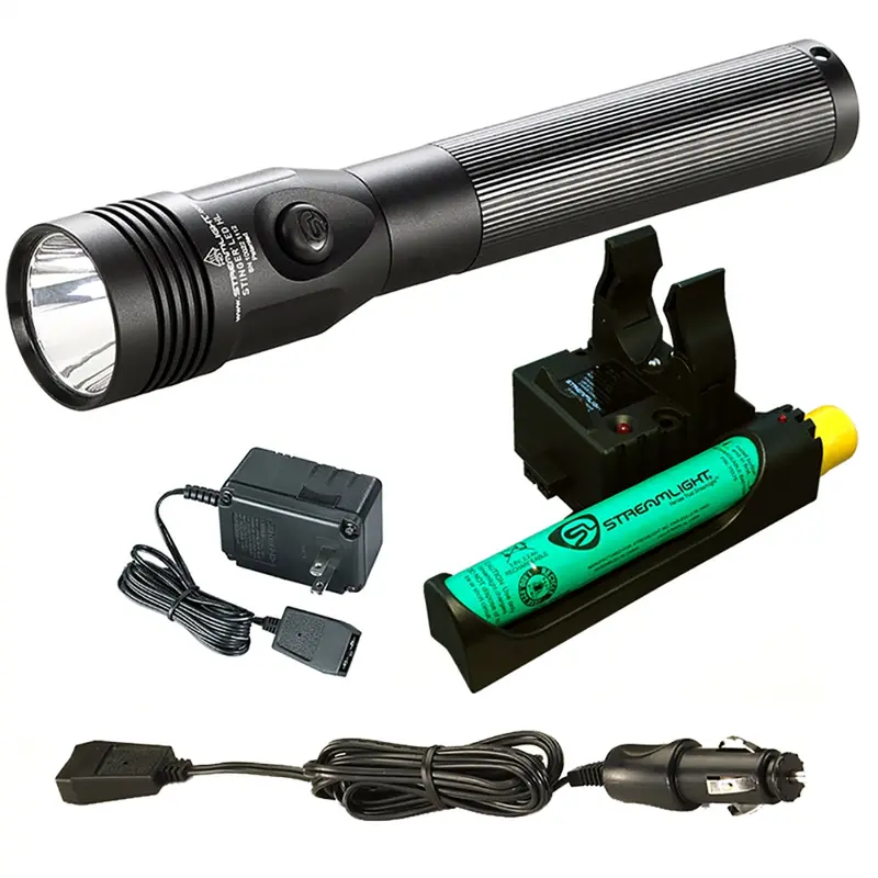 Stinger Led Hl Rechargeable Flashlight With Ac/Dc And Piggyback Charger, 800 Lumens Stl75434 Streamlight 1