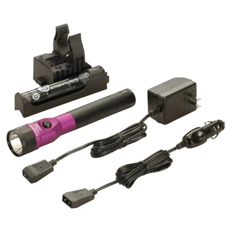 Stinger Led Rechargeable Flashlight With Ac/Dc And Piggyback Holder - Purple Stl75648 Streamlight 1