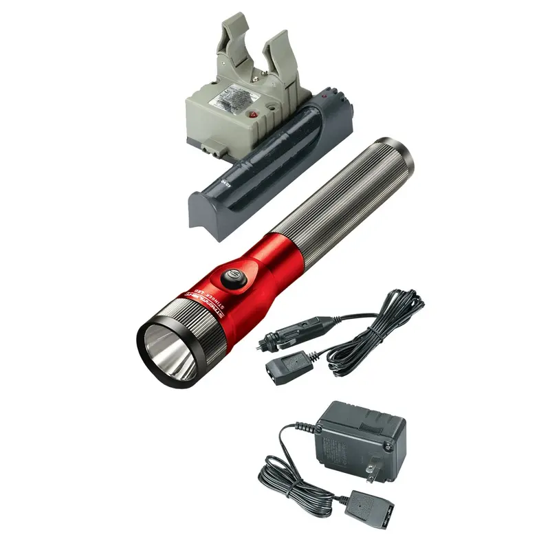 Stinger Led Rechargeable Flashlight With Ac/Dc And Piggyback - Red Stl75612 Streamlight 1