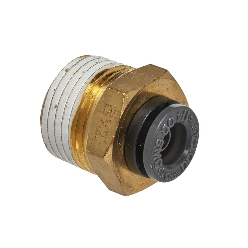 Straight Male Connector 1/4 In Tube X 3/8 In Npt (2) Srrabm240 S.U.R. And R Auto Parts 1