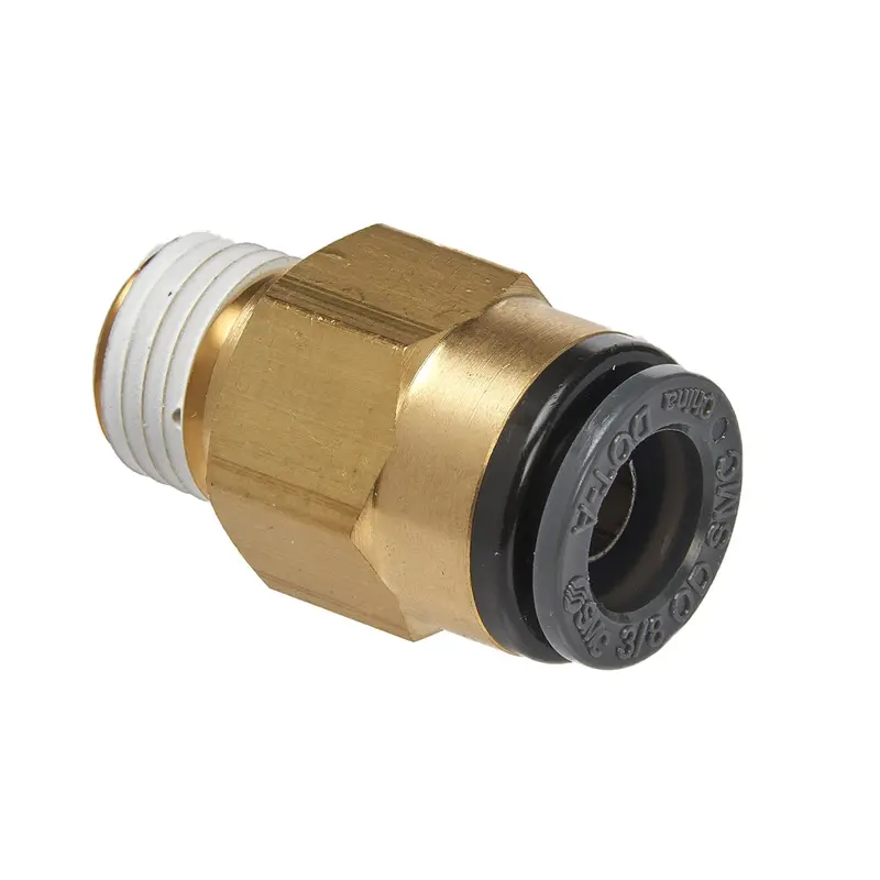Straight Male Connector 3/8 In Tube X 1/4 In Npt (2) Srrabm330 S.U.R. And R Auto Parts 1