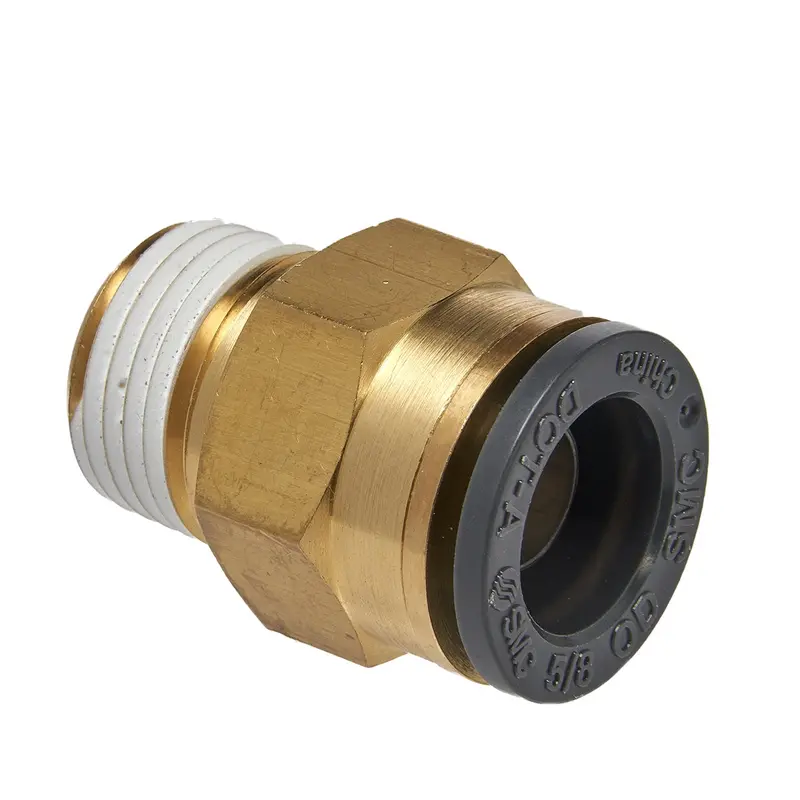 Straight Male Connector 5/8 In Tube X 1/2 In Npt (2) Srrabm550 S.U.R. And R Auto Parts 1