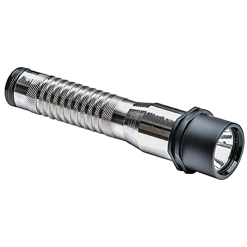 Strion Rechargeable Led Flashlight - 120V/Dc - Chrome With Charger/Holder Stl74352 Streamlight 1
