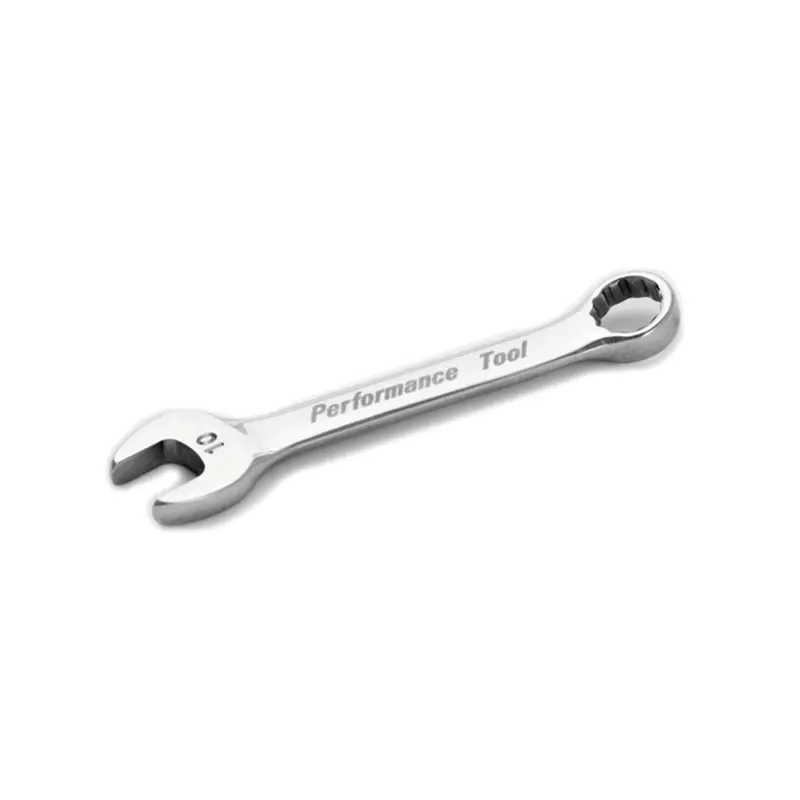 Stubby Chrome Combination Wrench, 10Mm, With 12 Point Box End, Fully Polished, 3-3/4" Long Wlmw30610 Wilmar Corp. / Performance Tool 1