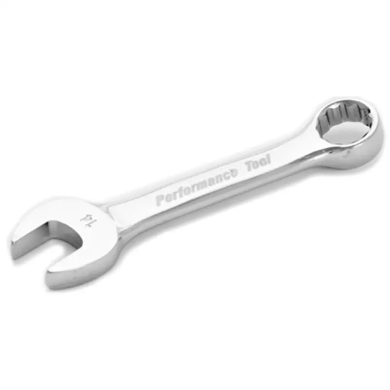 Stubby Chrome Combination Wrench, 14Mm, With 12 Point Box End, Fully Polished, 4-9/16" Long Wlmw30614 Wilmar Corp. / Performance Tool 1