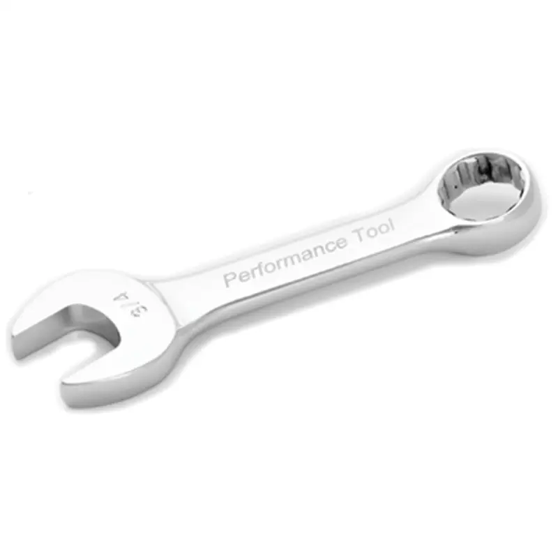 Stubby Chrome Combination Wrench, 3/4", With 12 Point Box End, Fully Polished, 5-1/2" Long Wlmw30524 Wilmar Corp. / Performance Tool 1
