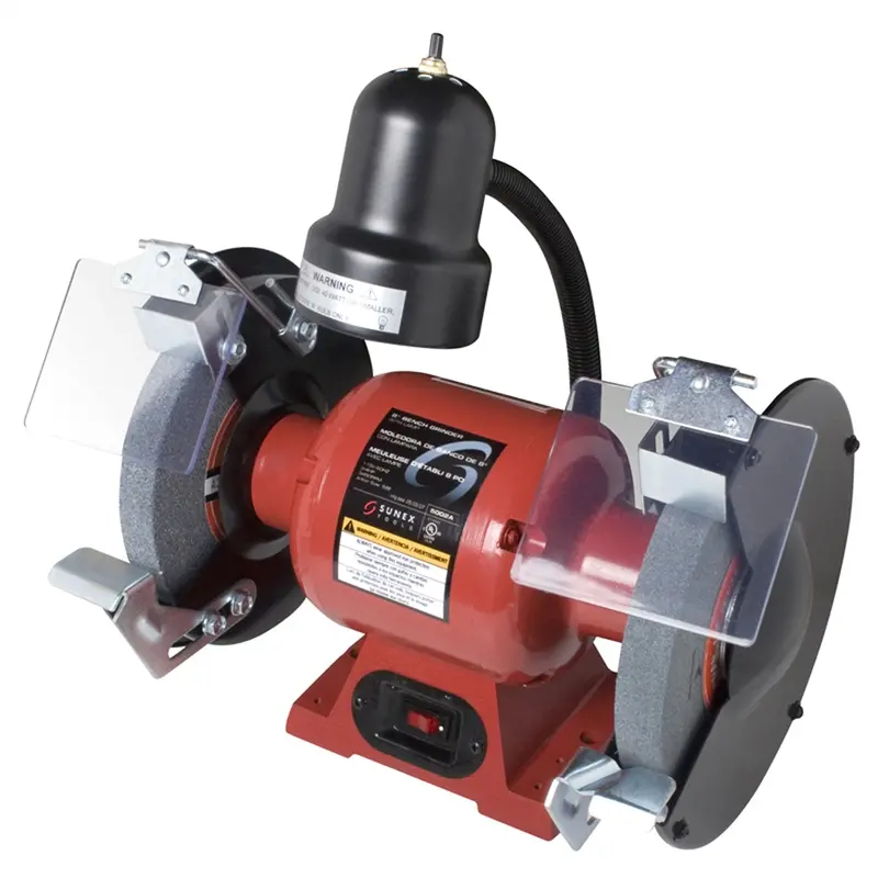 Sunex 8" Bench Grinder With Light Sun5002a Sunex 1