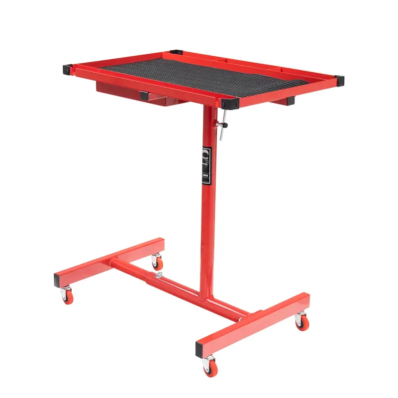 Sunex Heavy Duty Adjustable Red Work Table With Drawer Sun8019 Sunex 1