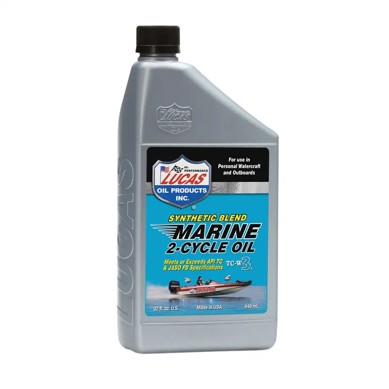 Synthetic Blend 2-Cycle Marine Oil (Case Of 6 Quarts) Luc10860 Lucas Oil 1