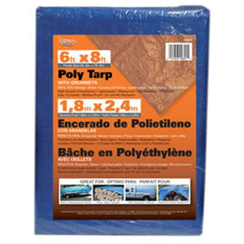 Tarp 6' X 8' Poly Shrink Wrap Umi09801 United Marketing Inc. 1