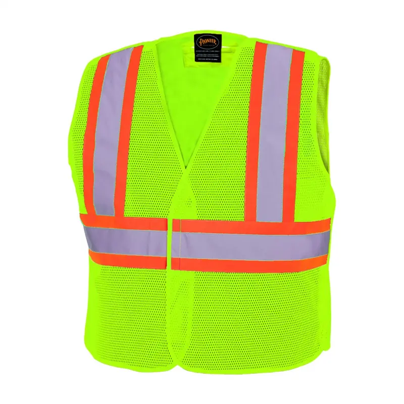 Tear Away Mesh Safety Vest - Hi-Vis Yellow/Green - Size 4Xl/5Xl Srwv1030560u-45Xl Surewerx Usa 1