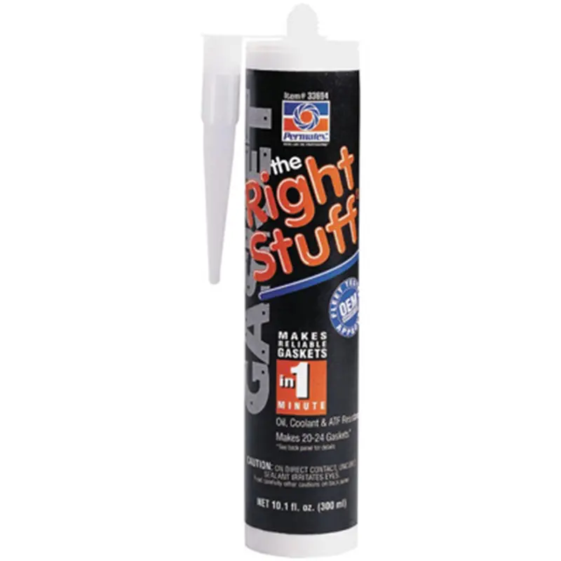 The Right Stuff Instant Rubber Gasket Maker, 10 Ounce Cartridge, Case Of 6 Cartridges Ptx33694 Permatex Inc 1